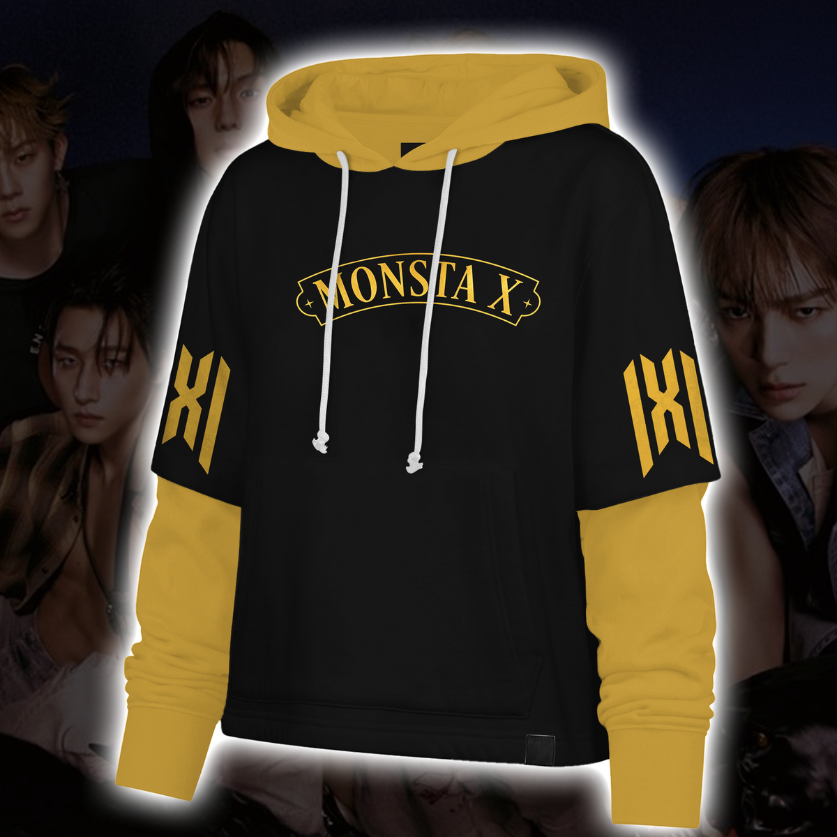 Monsta X World Tour The X Nexus Shortstop Hoodie Geschenk für Fans