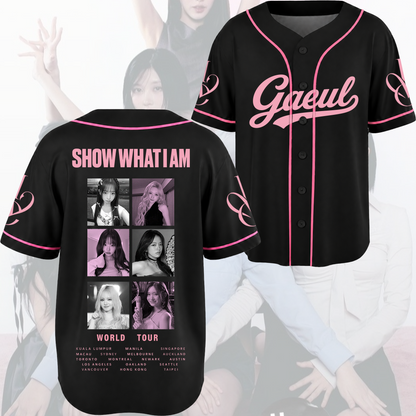 Amour Lady Ive Show What I AM  World Tour Baseball Jersey Fan Editon