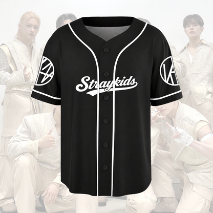 Stray Kids Run It World Tour Baseball Jersey Vintage Rap Tee Style Gift For Fans