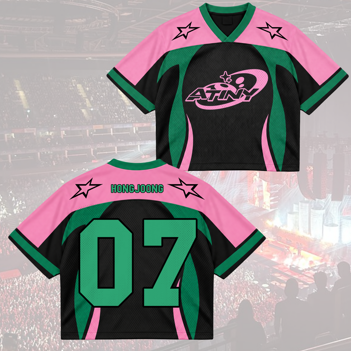 Powerful Ice On Fire Tinys Club All Members Cyber Grunge Mixed Mesh Jersey For Atiny