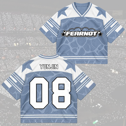 Dramatic Made My Night Fim Alis All Members Pastel Coquette Mixed Mesh Jersey For Fearnot