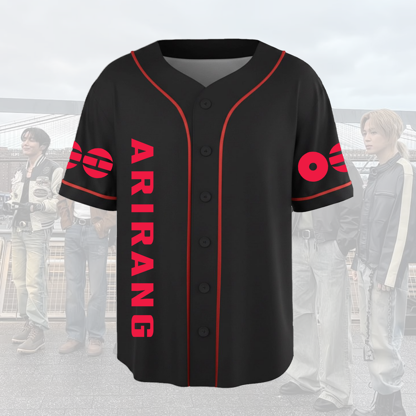 Daddy I Love BTS Baseball Jersey Gift For Fans