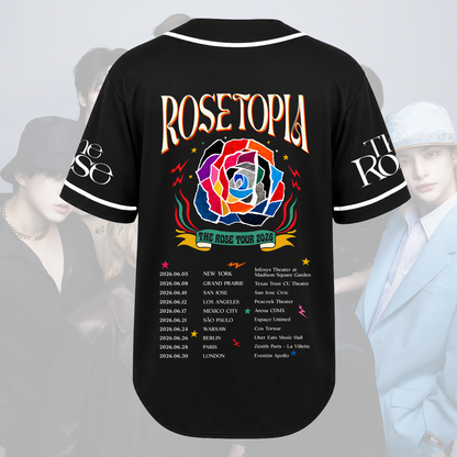 The Rose Rosetopia 2026 World Tour Baseball Jersey Gift For Fans