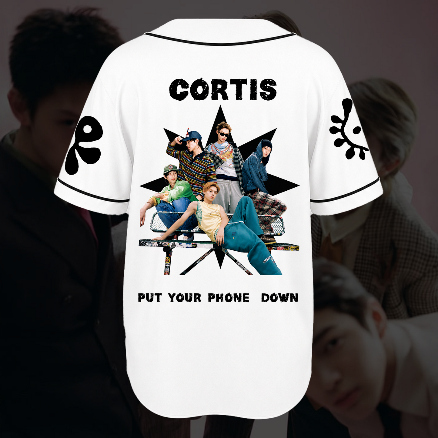 CORTIS Put Your Phone Down Baseball Jersey Kpop Concert Outfit Merch Fan Edition