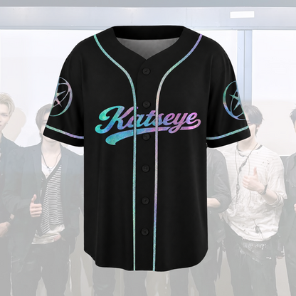 Retro Grade KATSEYE Wild Album Baseball Jersey Eyekons Fan Gift