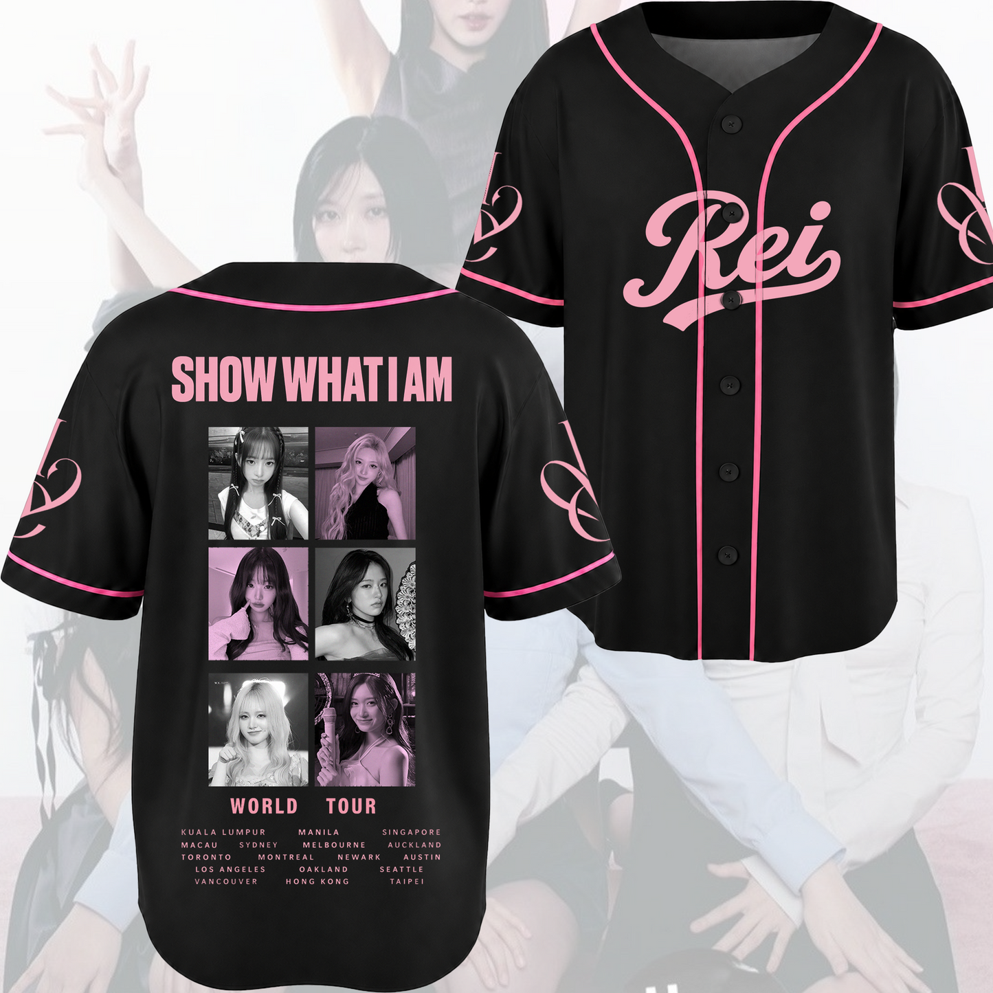 Amour Lady Ive Show What I AM  World Tour Baseball Jersey Fan Editon