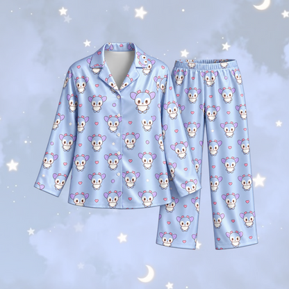 Mystical T.W.I.C.E. Club Mina Myodette Mascot Pastel Coquette Pajama Set For Once