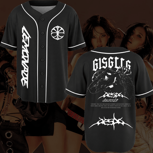 Aespa Giselle Lemonade Album Baseball Jersey Fan Edition