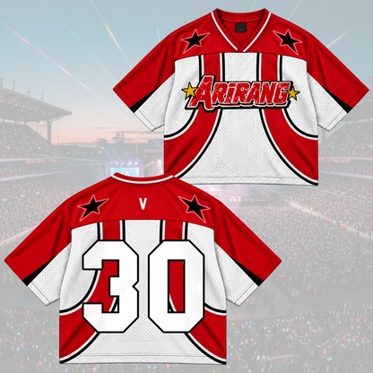 Arirang Army Club All Members Retro Americana Mixed Mesh Jersey For Fans