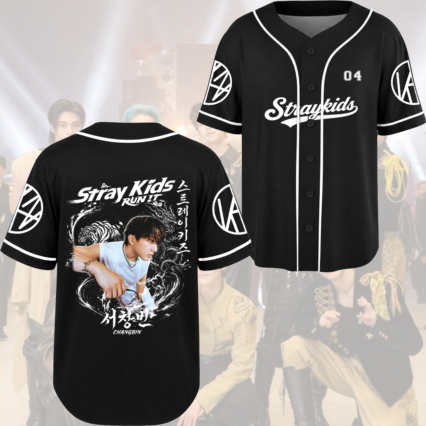 Stray Kids Run It World Tour Rebel Orient Streetwear Baseball Jersey Gift For Fans