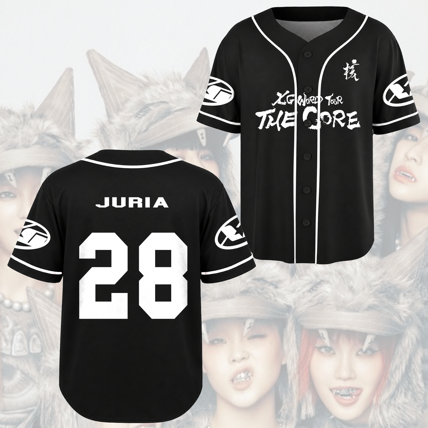 XG Xgene The Core 2026 Tour Baseball Jersey Gift For Fans