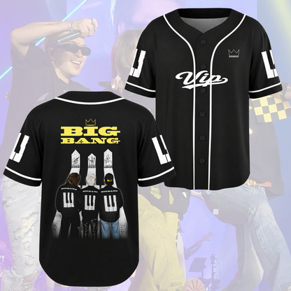BIGBANG Members Signature Piano Baseball Jersey Fan Edition