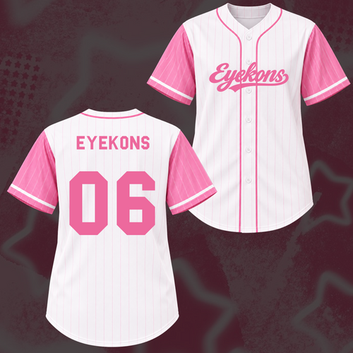 Holografisches Katseye The Wildworld Tour Baseball-Trikot von Eyekon Gifts