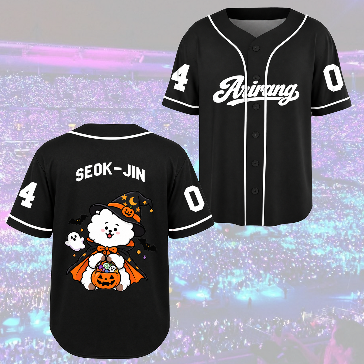 Arirang Army Club All Members Spooky Halloween Baseball Jersey For Bias