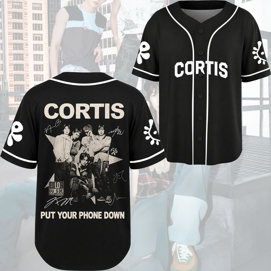 Vintage Cortis Put Your Phone Down Tour Baseball Jersey Fan Edition