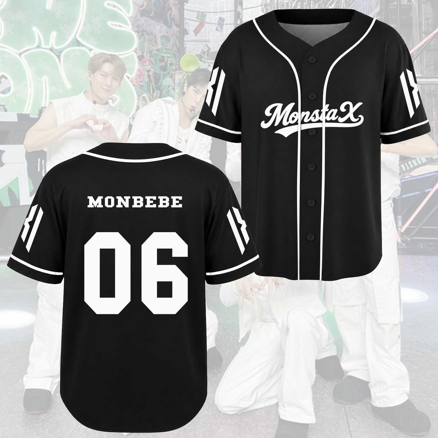 MONSTA X Come Back Baseball Jersey Concert Outfit Gift For Fans