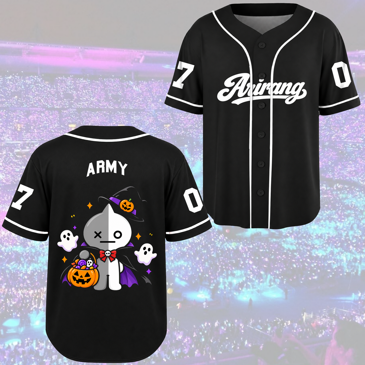 Arirang Army Club All Members Spooky Halloween Baseball Jersey For Bias