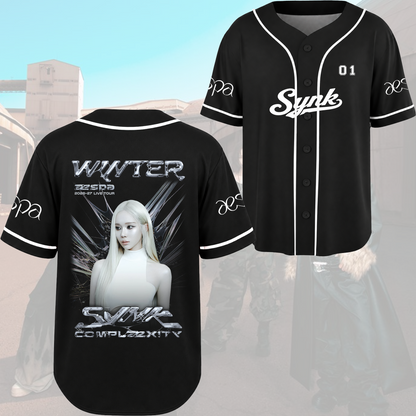 Aespa SYNK Complexity Tour Baseball Jersey Kpop Member Merch Gift For Fans