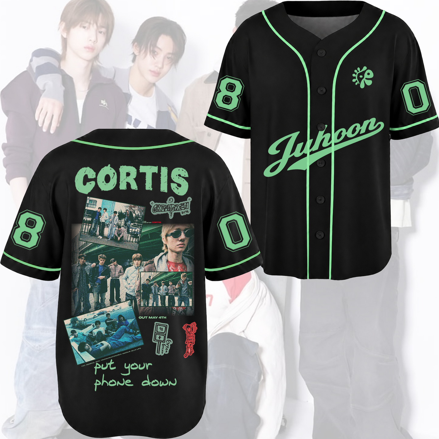 Energy Cortis Put Your Phone Down Tour Baseball Jersey
