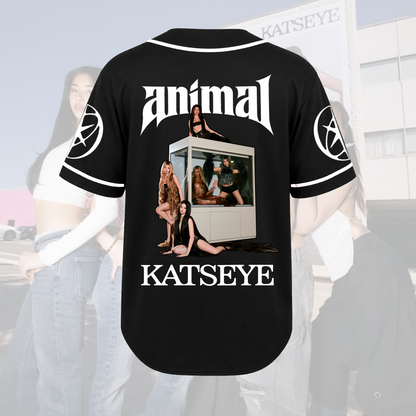 KATSEYE WILD Album Animal Concert Baseball Jersey Gift For Fans