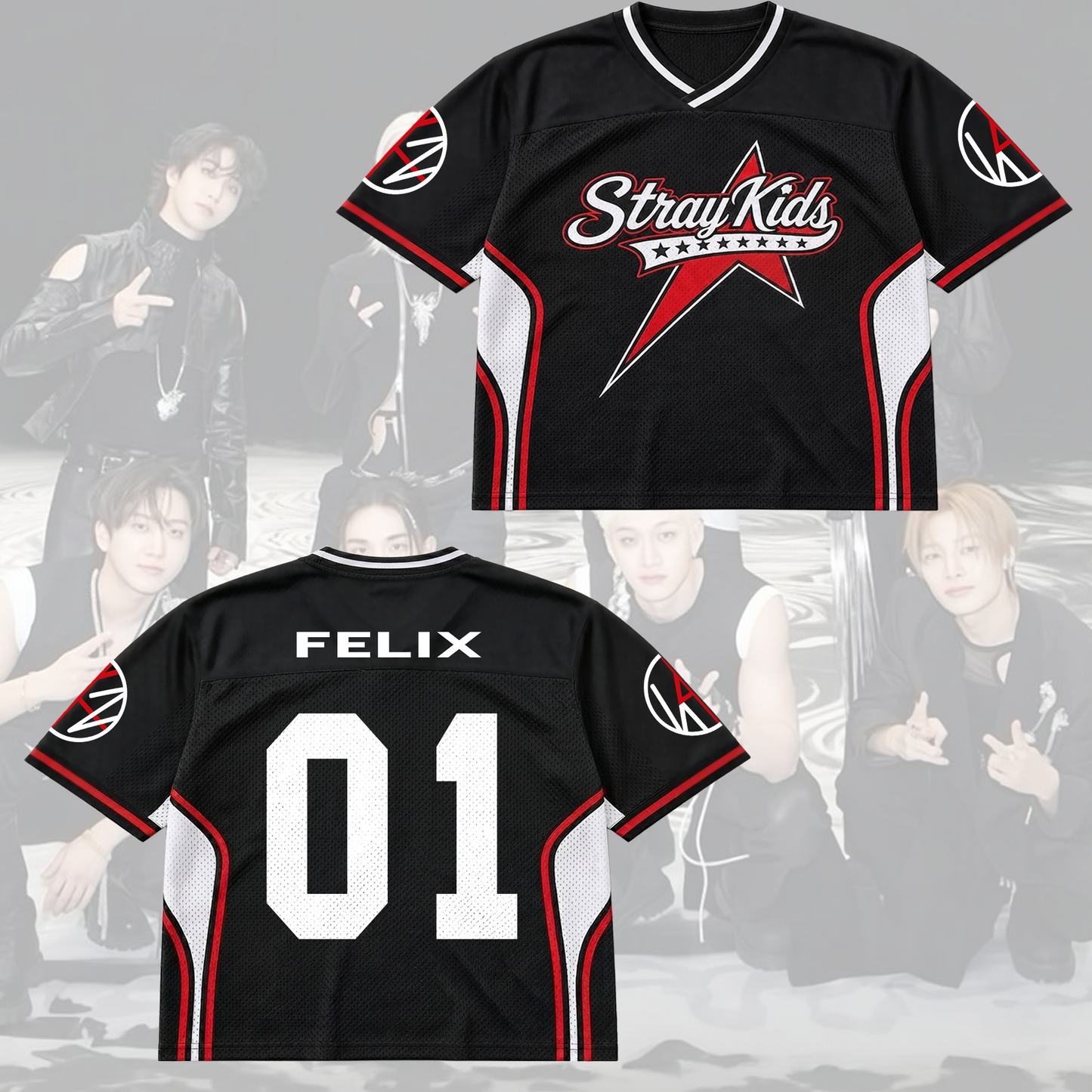 Sporty Stray Kids This That Mixed Mesh Jersey Gift For Stay