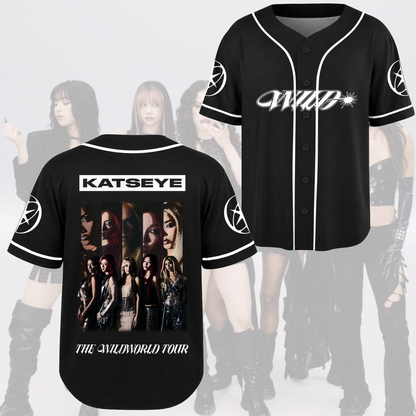 KATSEYE WildWorld Tour Vintage Baseball Jersey Gift For Fans