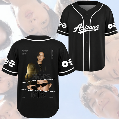 Stylish BTS Arirang World Tour Baseball Jersey Gift For Army