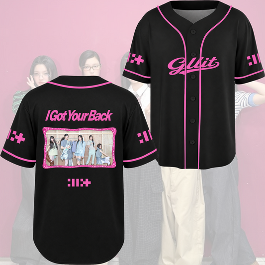 ILLIT I Got Your Back Baseball Jersey Kawaii Athleisure Concert Outfit Gift For Fans