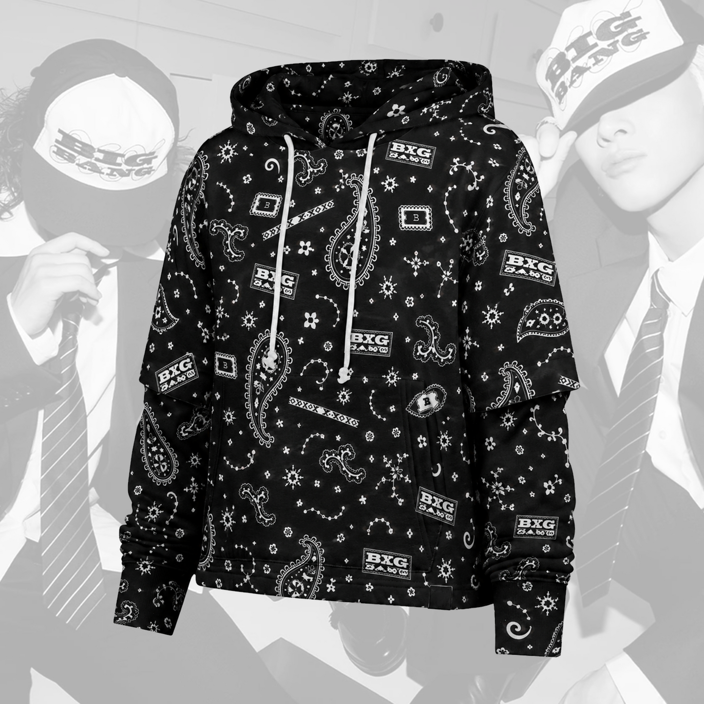Edgy BIGBANG Shortstop Hoodie XX Cosmos Tour Fan Gifts