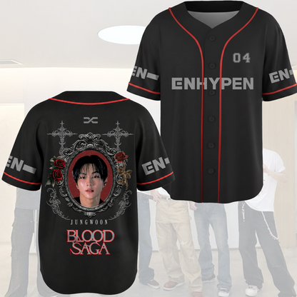 Immortal Mirror Enhypen Blood Saga World Tour Baseball Jersey Gift For Fans