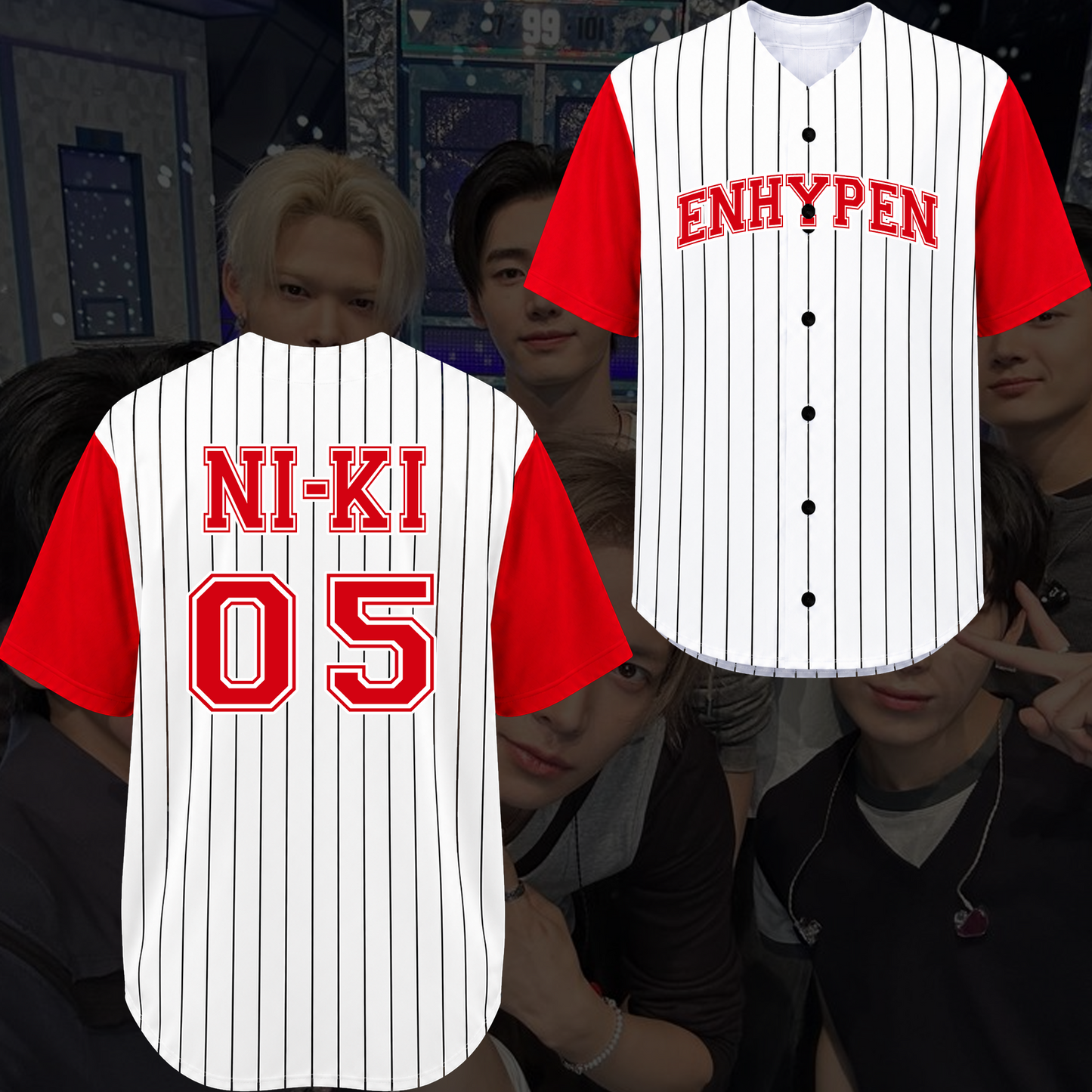 Enhypen Uniform Blood Saga Baseball Jersey Gift For Fans