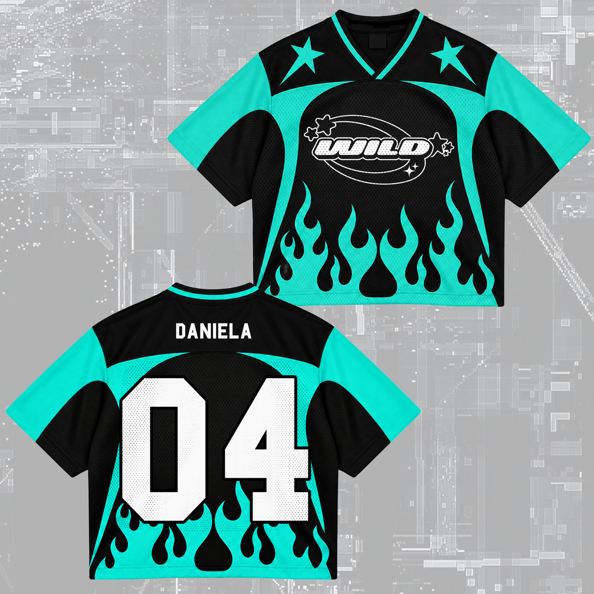 Epic Wild Eyekons Club All Members Heavy Metal Mixed Mesh Jersey For Eyekons