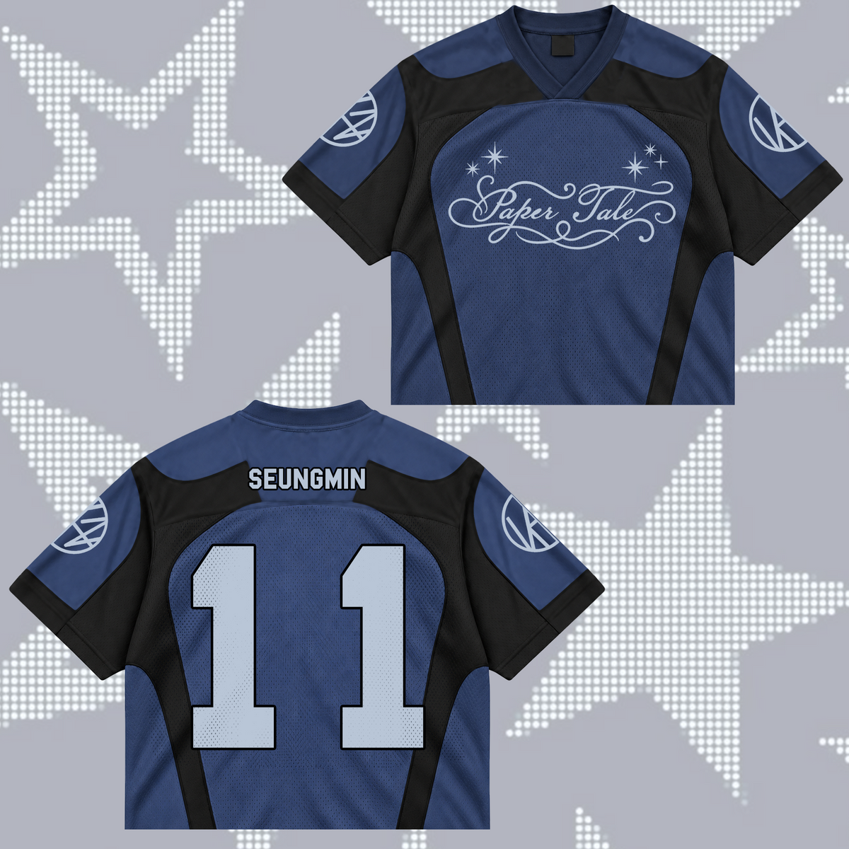 Fierce Paper Tale S.K.Z. Club All Members Futuristic Mixed Mesh Jersey For Stay