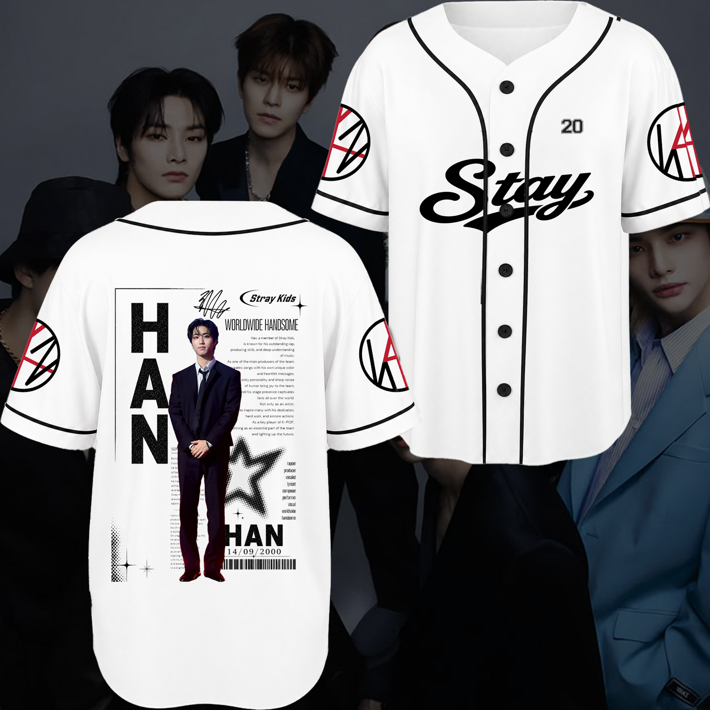 Stray Kids Stay Chronicles Baseball Jersey Gift For Fans