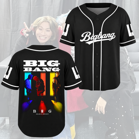 BIGBANG BiiiG 20th Anniversary Baseball Jersey Special Gift For Fans