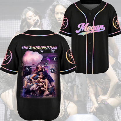 Glow Katseye The Wildworld Tour 2026 Baseball Jersey Fan Edtion
