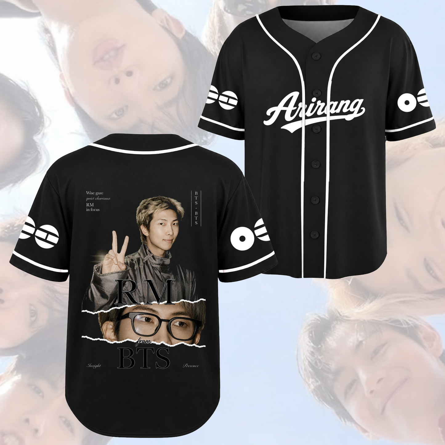 Stylish BTS Arirang World Tour Baseball Jersey Gift For Army