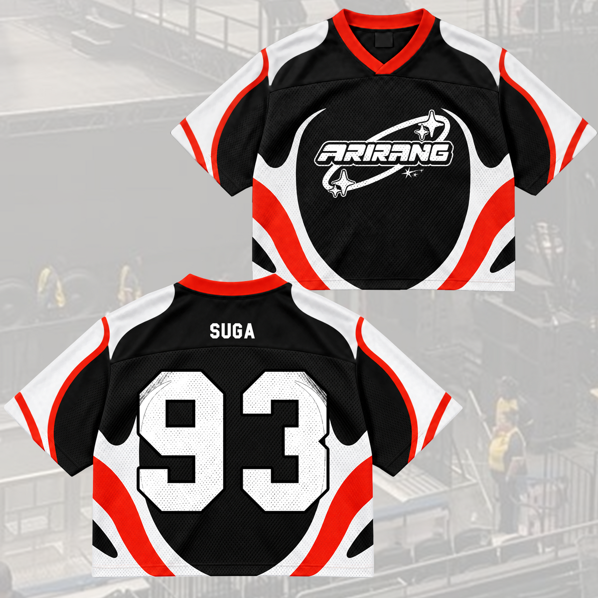 Rose of Sharon Bangtan Boys Arirang Welttournee BTS Mesh-Trikot-Mix Geschenk für Army