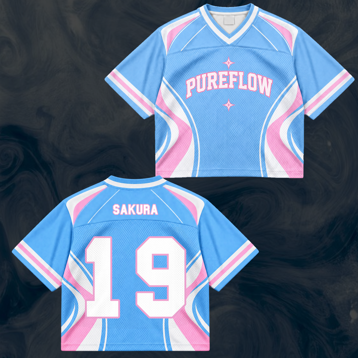 LE SSERAFIM Pureflow World Tour Mixed Mesh Jersey Gift For Fans