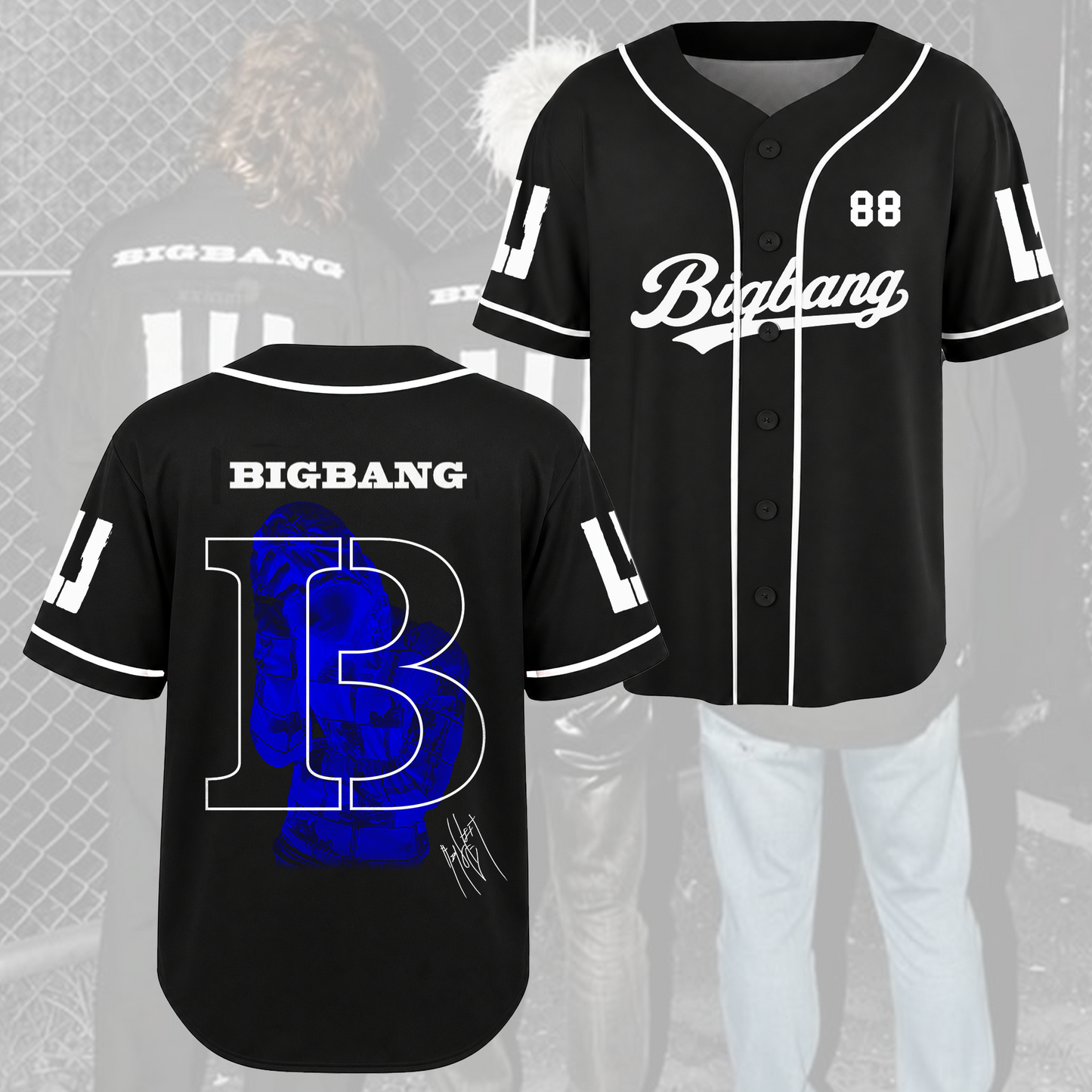 Bigbang Biiig Comeback Special Edition Baseball Jersey Fan Gifts