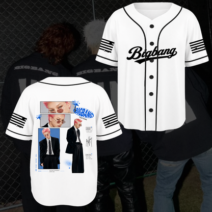 BIGBANG Cosmos Tour  White  Baseball Jersey Best Gift for VIPs