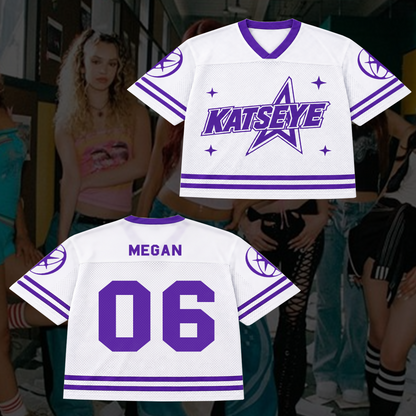 Collegiate Katseye Wildworld Tour Mixed Mesh Jersey Fan Edition