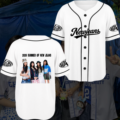 NewJeans Summer 2026 Concert Merch Casual Streetwear Baseball Jersey Fan Gifts