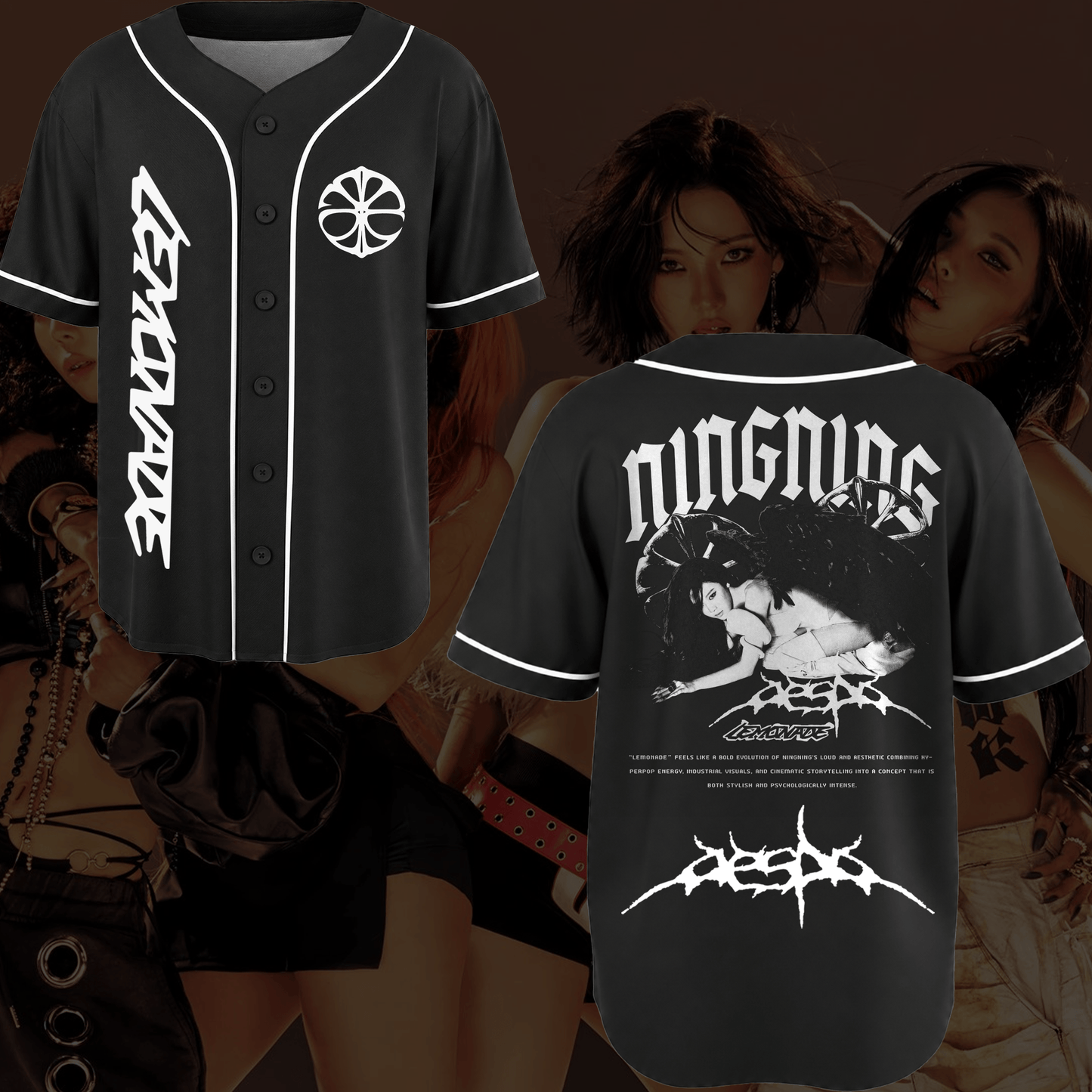 Aespa Ningning Lemonade Album Baseball Jersey Fan Edition