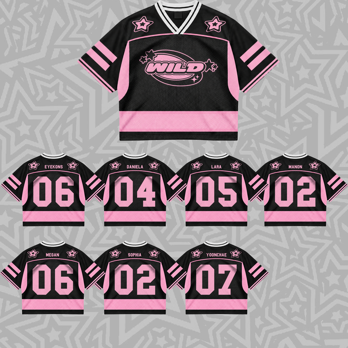 Ethereal Animal Eyekons Club All Members Pastel Coquette Mixed Mesh Jersey For Eyekons