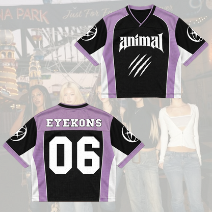 KATSEYE Animal Claw Mixed Mesh Jersey Gift For Fans