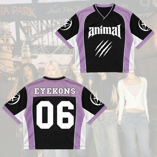 KATSEYE Animal Claw Mixed Mesh Jersey Gift For Fans