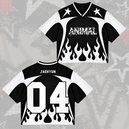 Fierce Animal Onedoor Club All Members Cyber Grunge Mixed Mesh Jersey For Onedoor