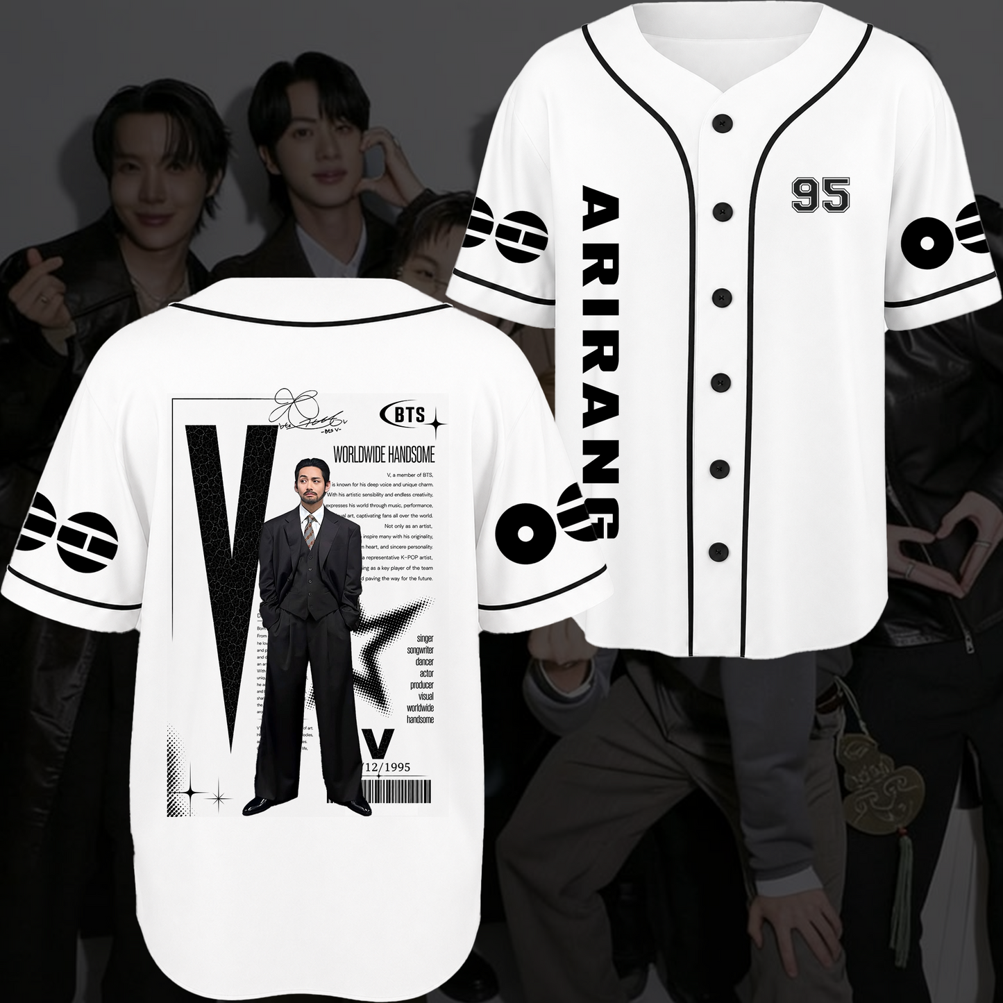 Chronicles Bangtan Arirang World Tour Baseball Jersey Gift For Fans