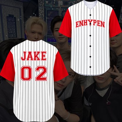 Enhypen Uniform Blood Saga Baseball Jersey Gift For Fans